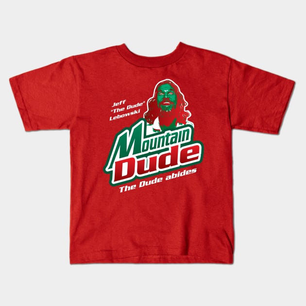 Big Lebowski as Mountain Dude Kids T-Shirt by Alema Art